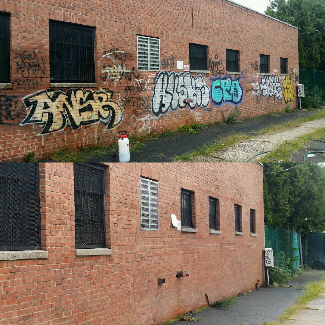 Graffiti Removal From Commercial Buildings